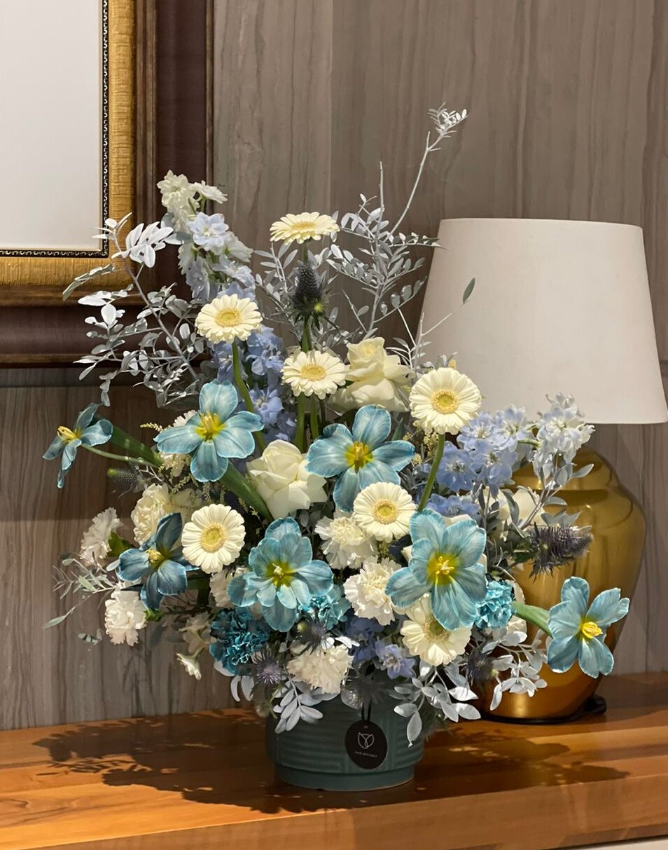 Big Vase Blue and White