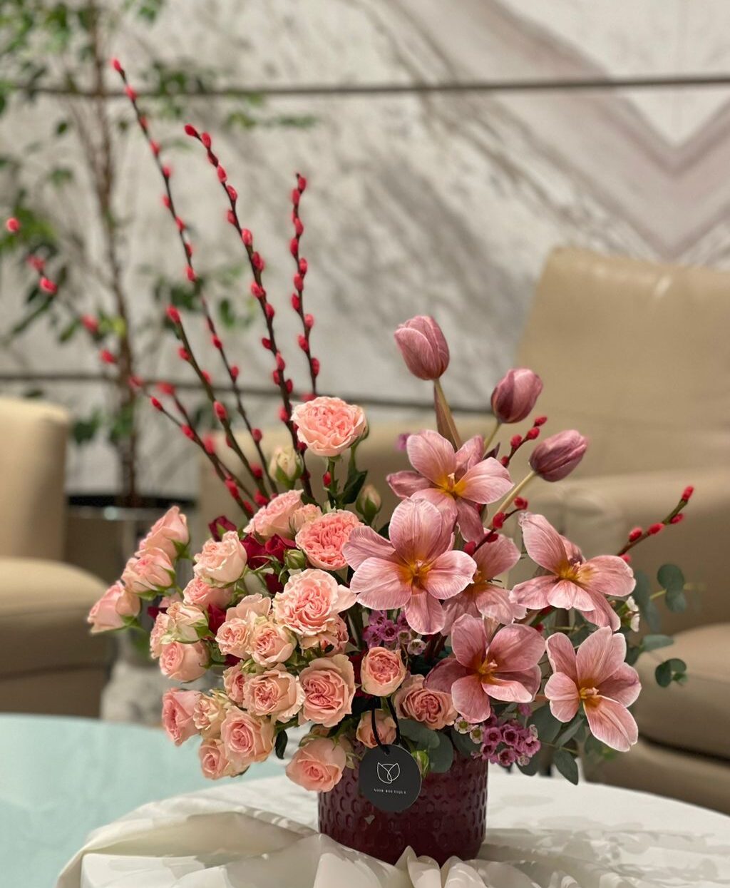Brown and Pink