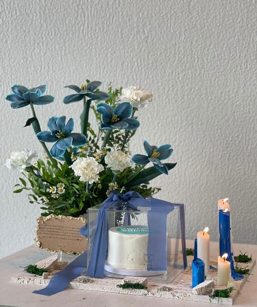Marble Cake Arrangement