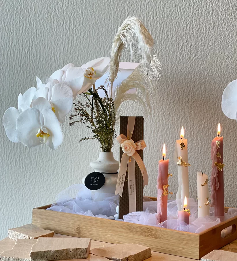 Tray Orchids Arrangement