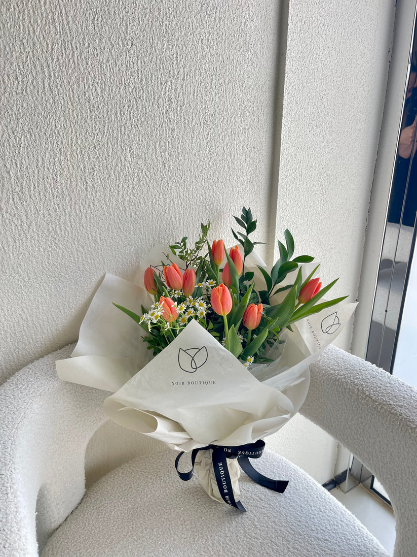 Tulips Hand Bouquet in Any Colors
