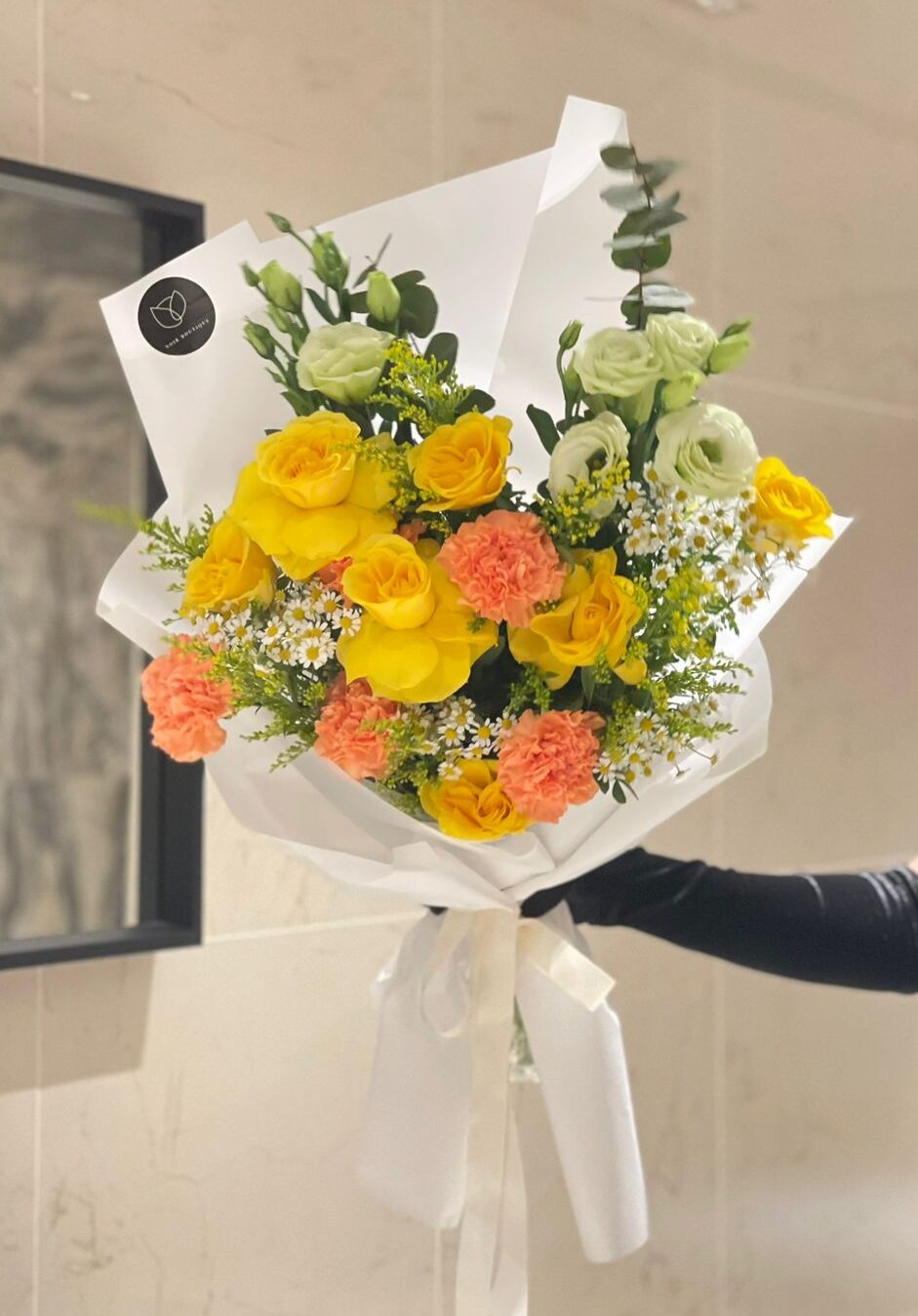 Yellow and Peach Flowers